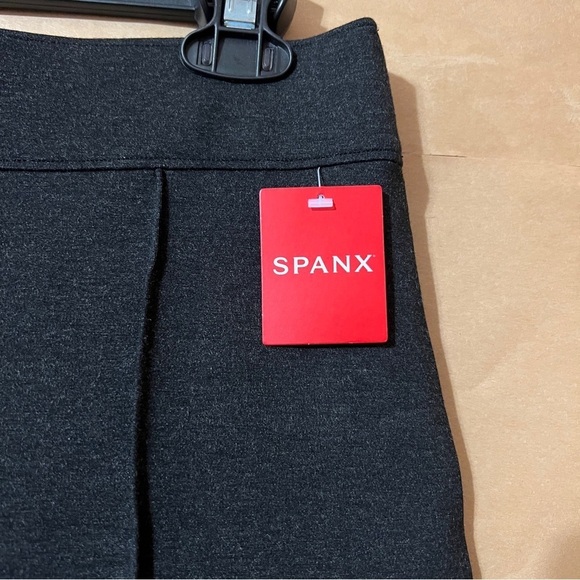 Spanx | NWT SPANXsmooth PerfectFit Ponte Flare Pants High Rise Charcoal Size L - Picture 3 of 11